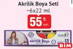 MOZART AKRİLİK BOYA SETİ 6X22 ML fiyat ve kampanya bilgisi